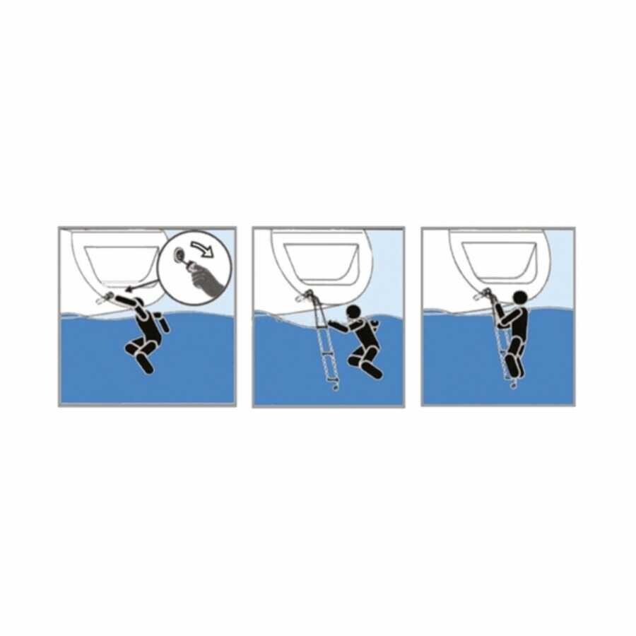 Emergency ladder, burial, 3 -digit