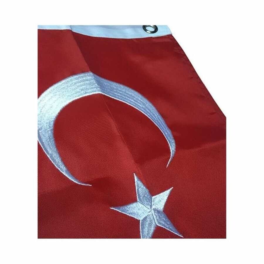 Lüks Nakışlı Türk Bayrağı