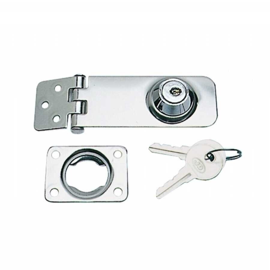 Anahtarlı Paslanmaz Çelik Kilit 76X34mm