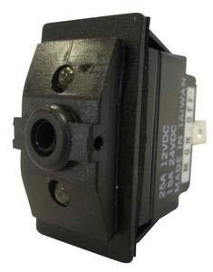 Switch. IP56 watertight. 12V/25A, 24V/15A.