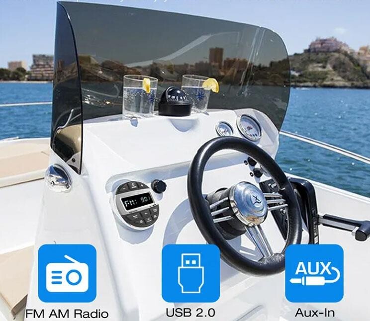 Barka MS-10RV USB Girişli Bluetoothlu Marine Teyp