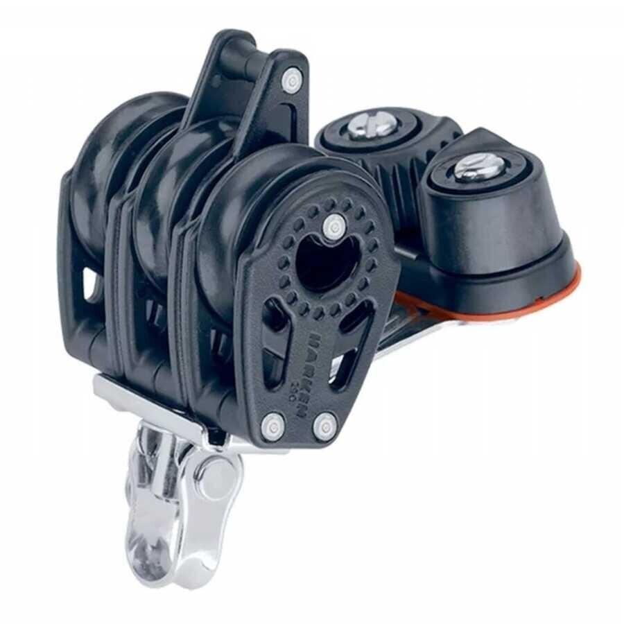 Harken 29mm Cem Kilitli,Kuyruklu,Fırdöndülü Üçlü Makara
