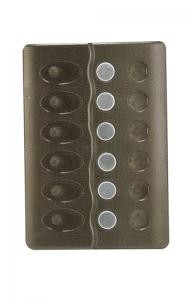Sigorta paneli. 12V. 15A sigortalı ve led göstergeli suya mukavim ABS panel. 30 adet etiket dahildir.