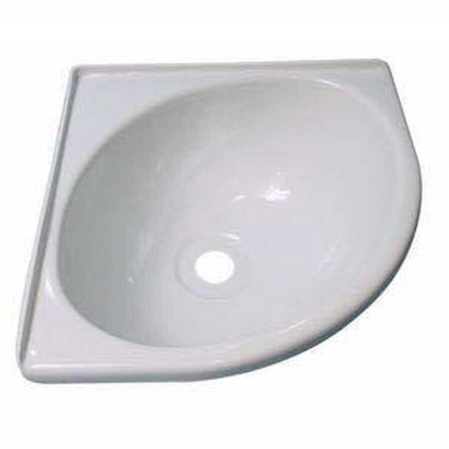 Köşe Evye, Beyaz Abs - 280x280 mm