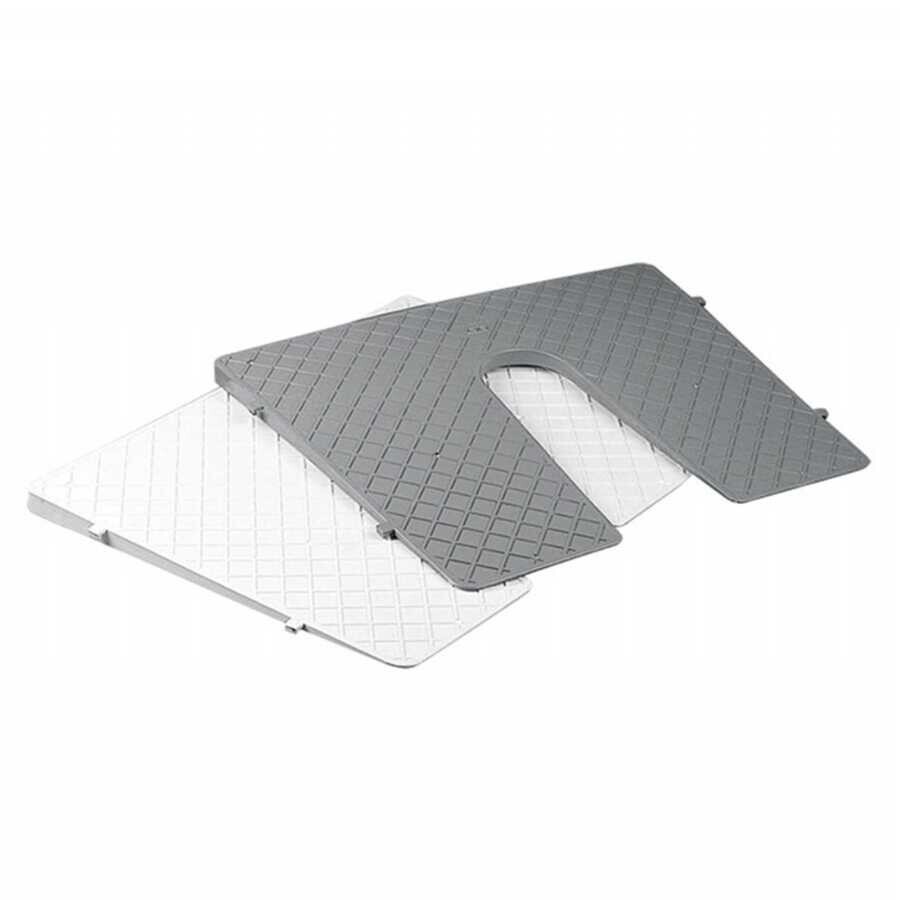 Plastik Motor Montaj Dış Plakası Eğimli (Beyaz)