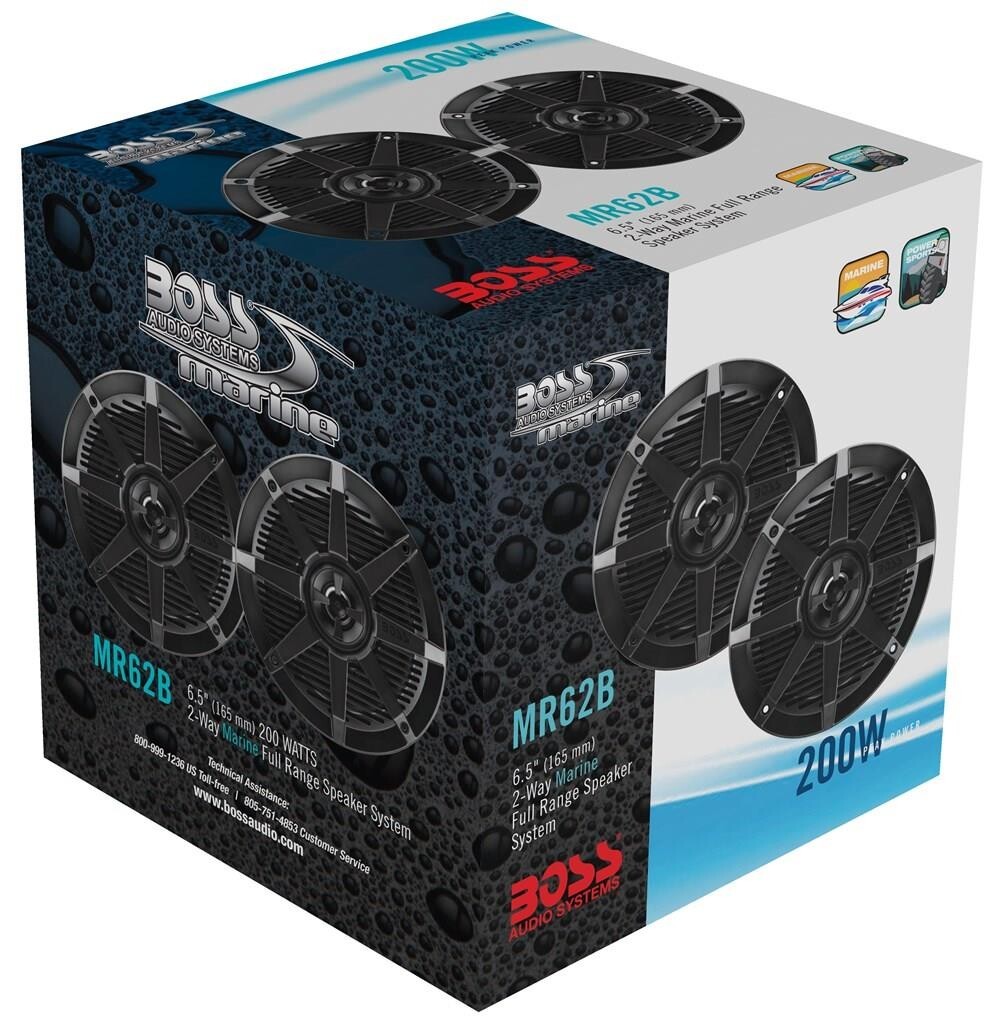 Boss Audio MR62B Systems Marin Hoparlör 165mm Sıyah
