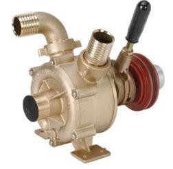 Motor V kayışı tahrikli, debriyajlı bronz su pompası.