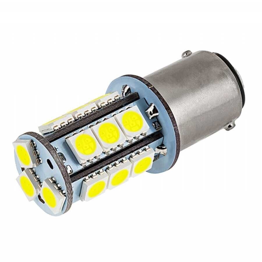 BA15D Led Ampul, 18 SMD Led, Beyaz Işık 12/24V