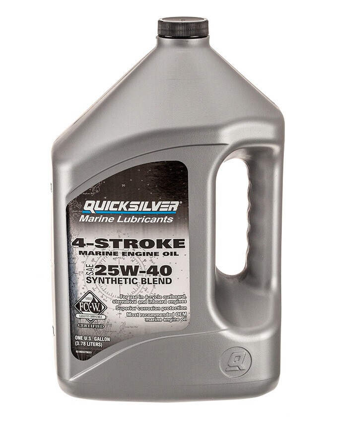 Quicksilver 25W-40 4 Zamanlı Sentetik Motor Yağı 3.78 Litre
