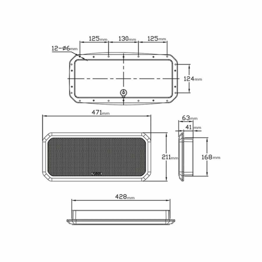 Fusion RV-FS402 Panel Hoparlör 200W