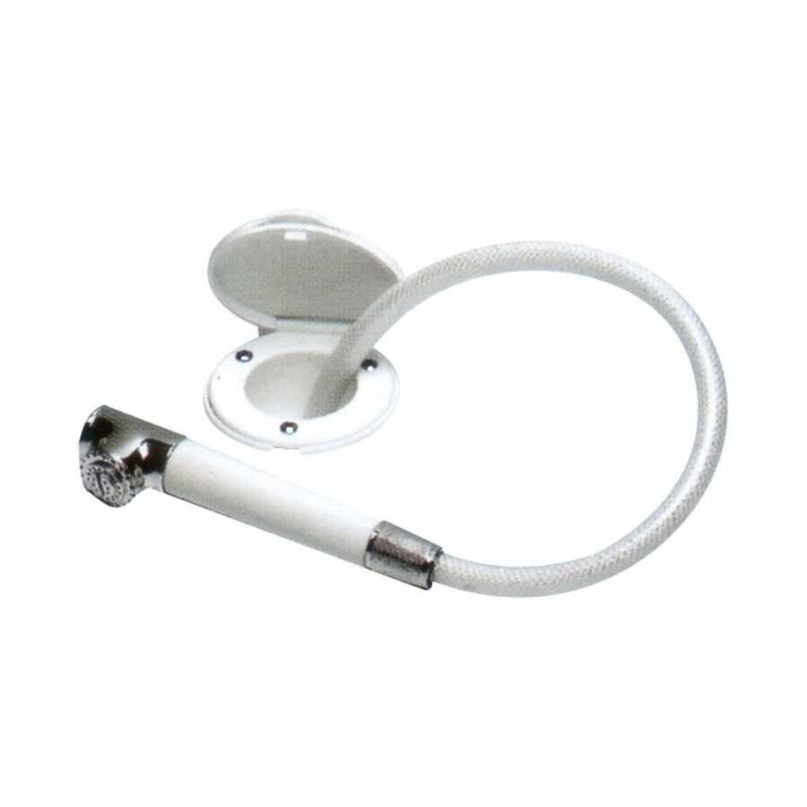 Hose shower nest - with chrome cover on plastic