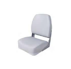 Beyaz Alçak Sırt Koltuk 51 cm