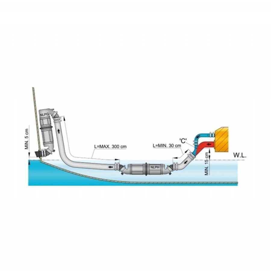 Vetus Muffler / Goose Neck, Tip NLGP