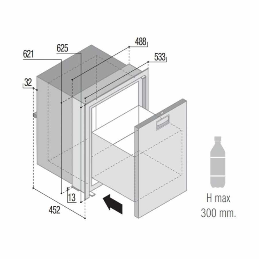 Vitrifrigo Çekmece Tip Marin Buzdolabı / DW75 RFX