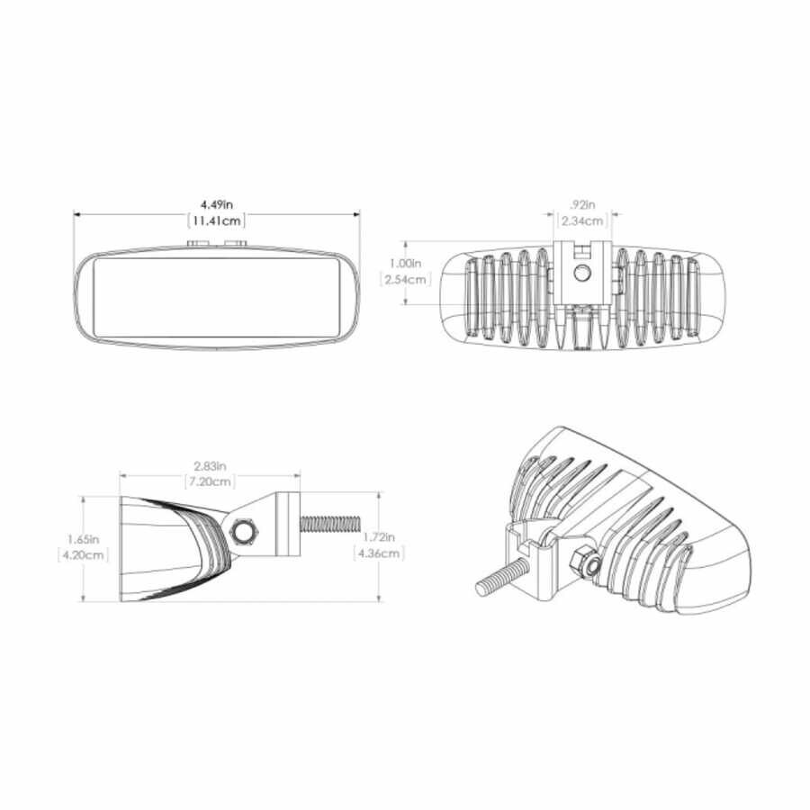 Lumitec Güverte Led li Aydınlatma Lambası - Braketli