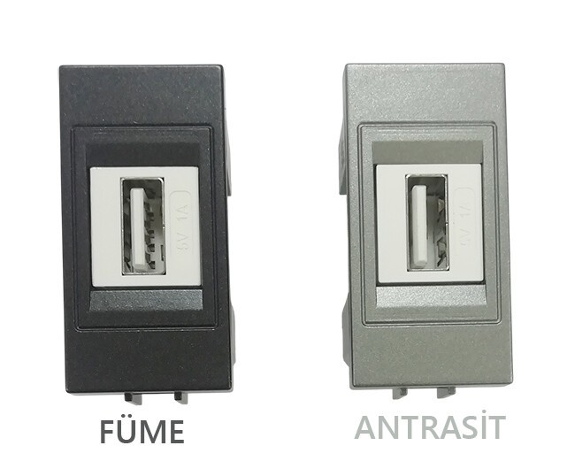Mono Elektrik 1M USB Şarj Prizi (1A 5V) M+K