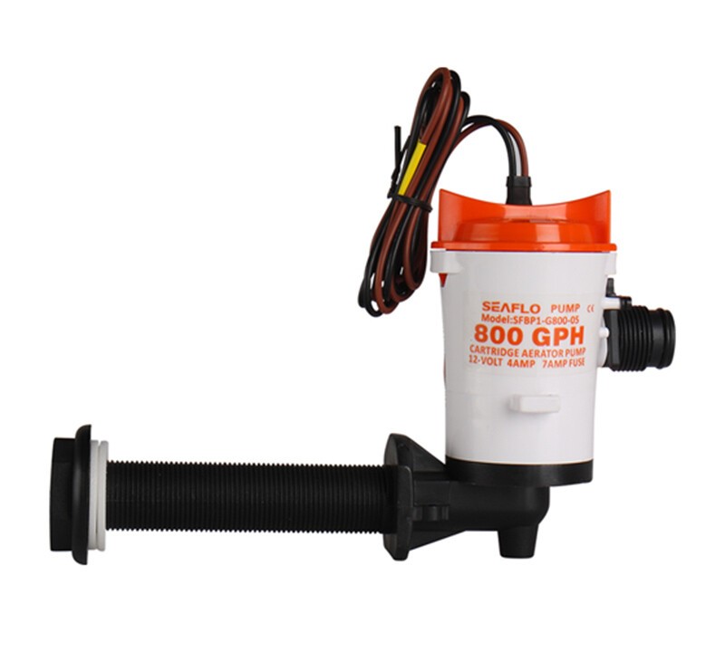 Seaflo Livar Pompası 800 Gph 12V / 90° Açılı