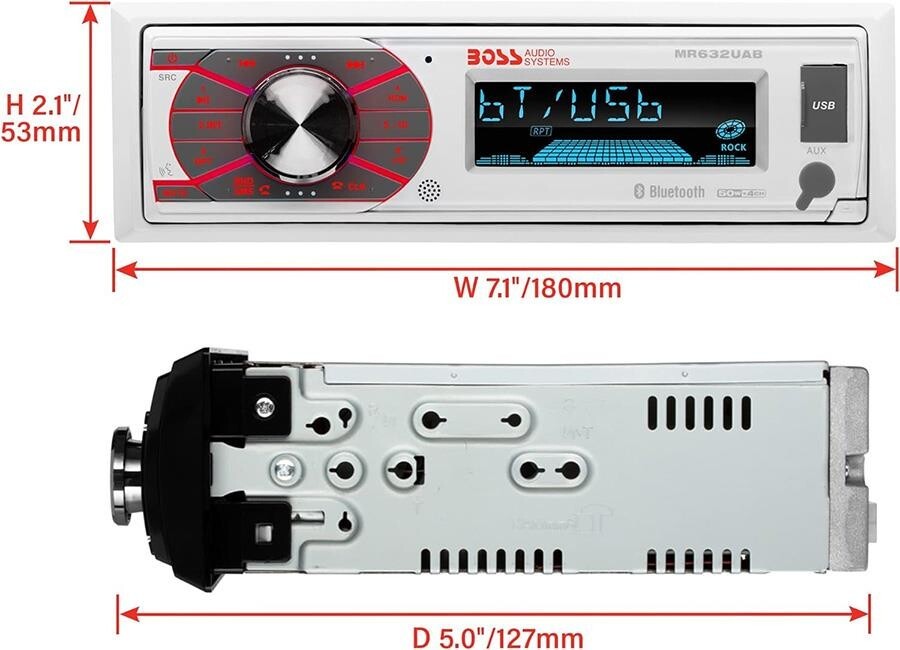 Boss Audio MR632UAB Marin Teyp Beyaz