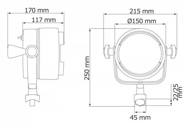Vardavelaya Montaj Projektör 12V 200W