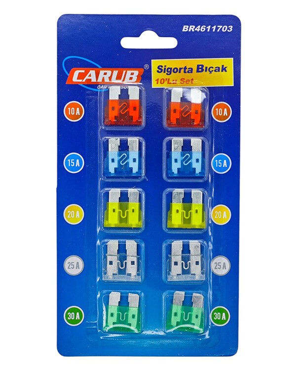 Bıçak Sigorta Seti 10'lu