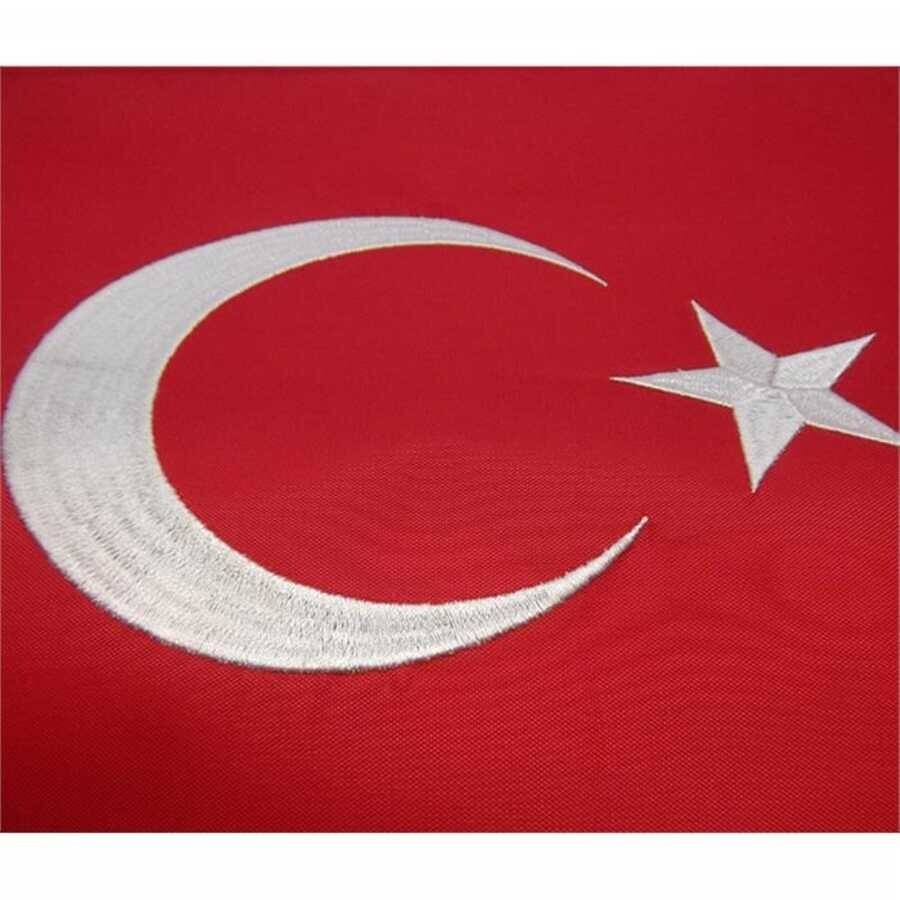 Lüks Nakışlı Türk Bayrağı