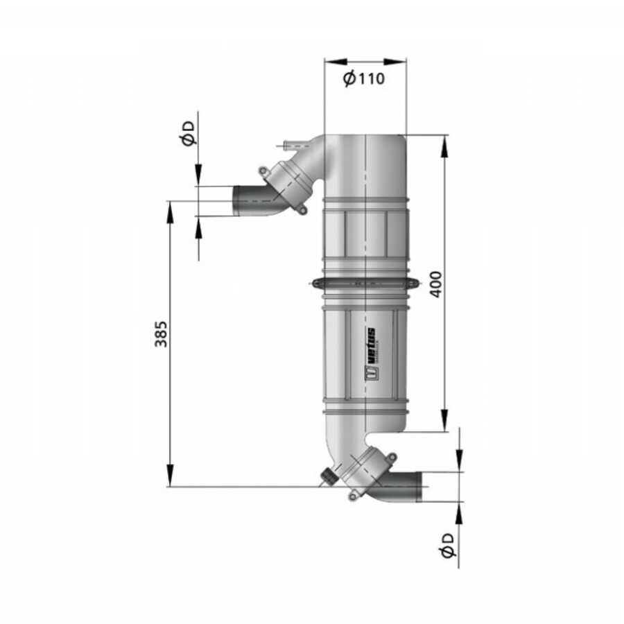 Vetus Muffler / Goose Neck, Tip NLGP