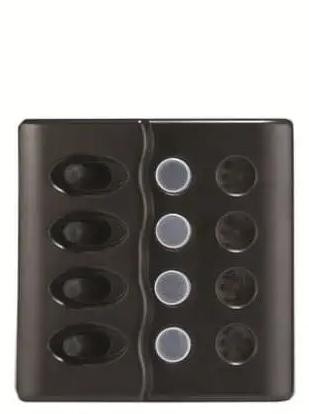 Sigorta paneli. 12V. 15A sigortalı ve led göstergeli suya mukavim ABS panel. 30 adet etiket dahildir.