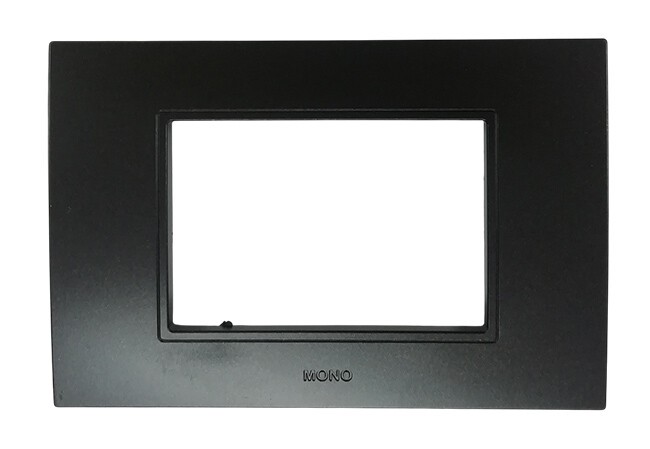 Mono Elektrik Round Priz&Anahtar Çerçevesi Füme