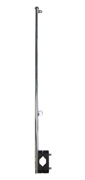 Bayrak Direği Krom, Vardavela Montaj, 40cm