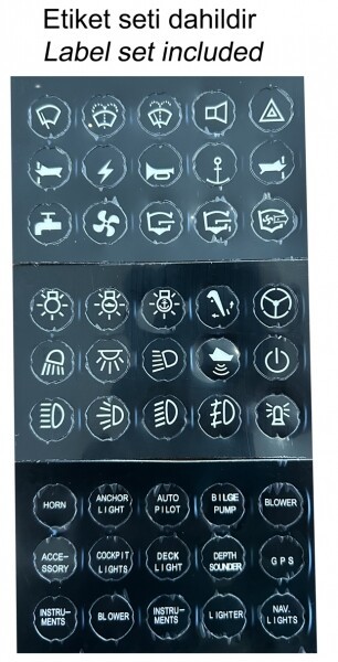 Otomatik Sigortalı Elektrik Kontrol Paneli, Led Işıklı ve Etiketli