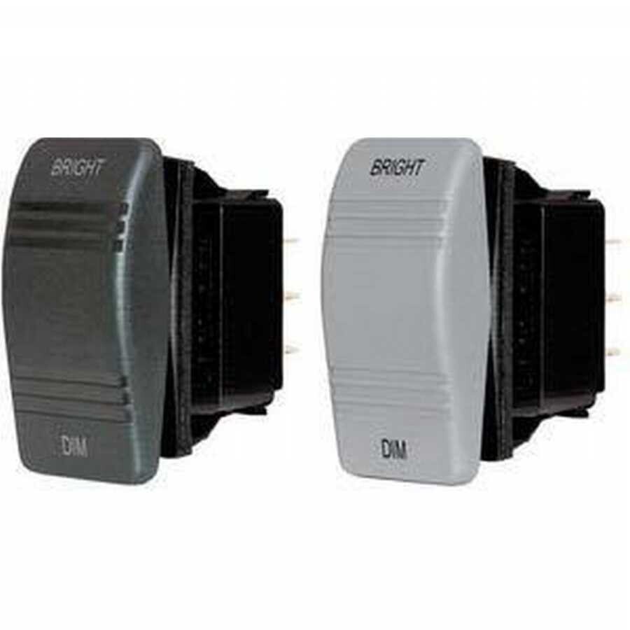 Dimmer Kontrol Düğmesi, On-Off-On yaylı