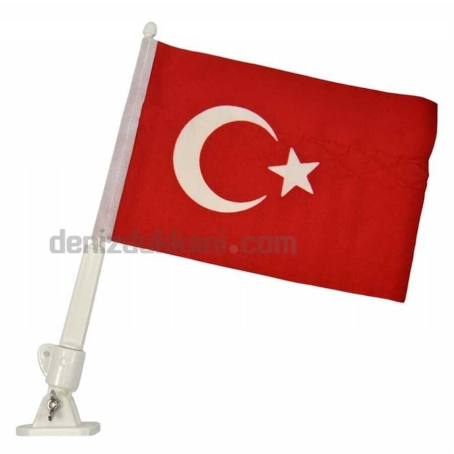 Türk Bayraklı Plastik Bayrak Direği Katlanabilir