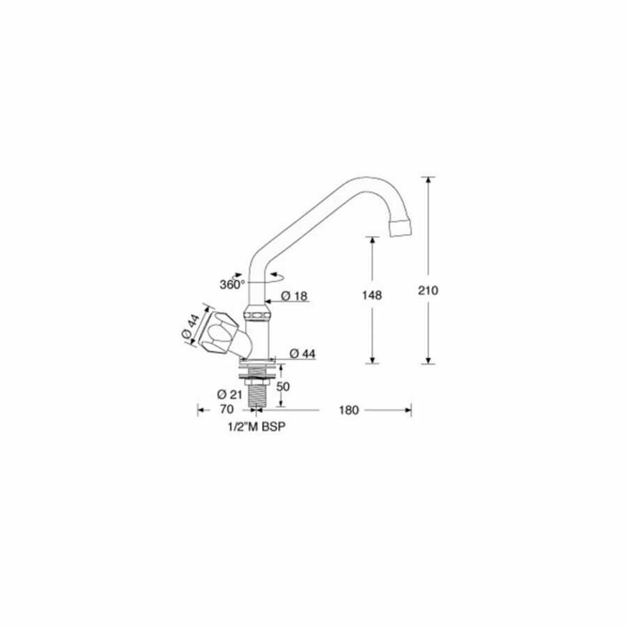 Barka RC3100 Tekli Musluk