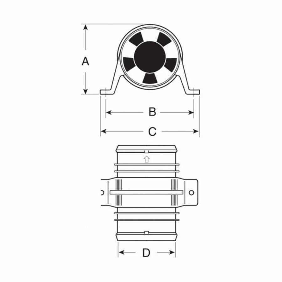 Attwood Blower Fan, Tam Korumalı, Su Geçirmez Motorlu