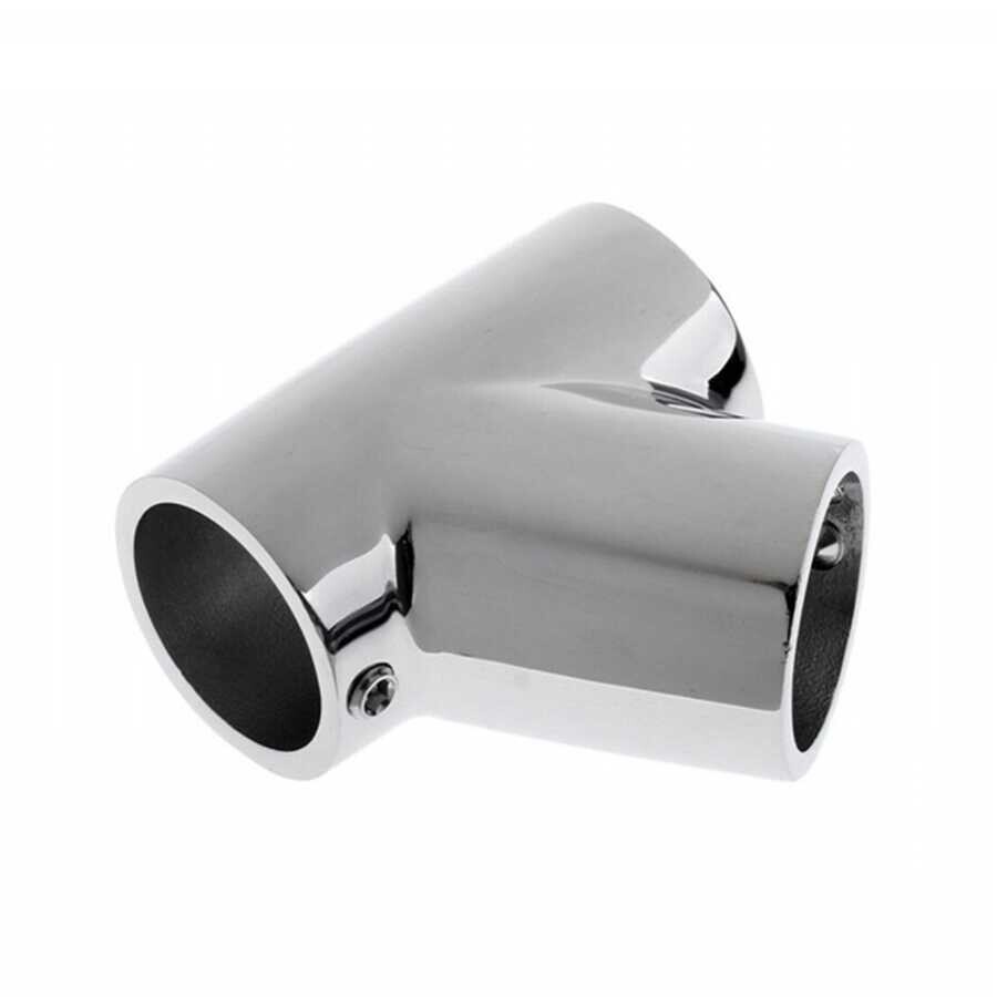 Vardavela intermediate part chrome connection T 60 degrees diameter 25mm