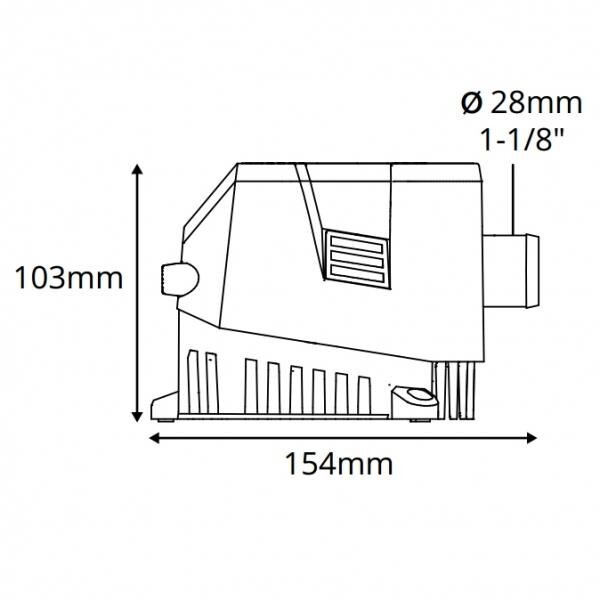 Attwood Sahara MK2 Otomatik Sintine Pompası 1200 GPH, 12V