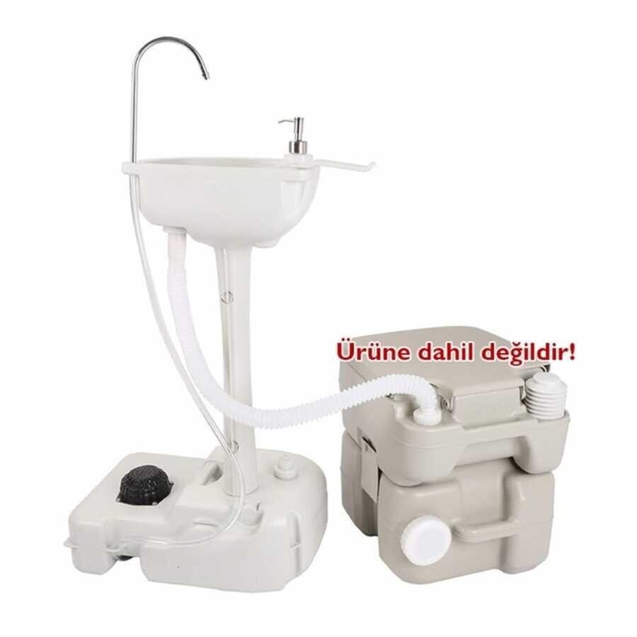 Porvaletti Portatif Lavabo, 17L Temiz Su Tanklı