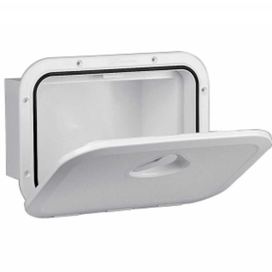 Nuova Rade Plastic Cabinet, White, 180 ° Open, 37.5x27cm