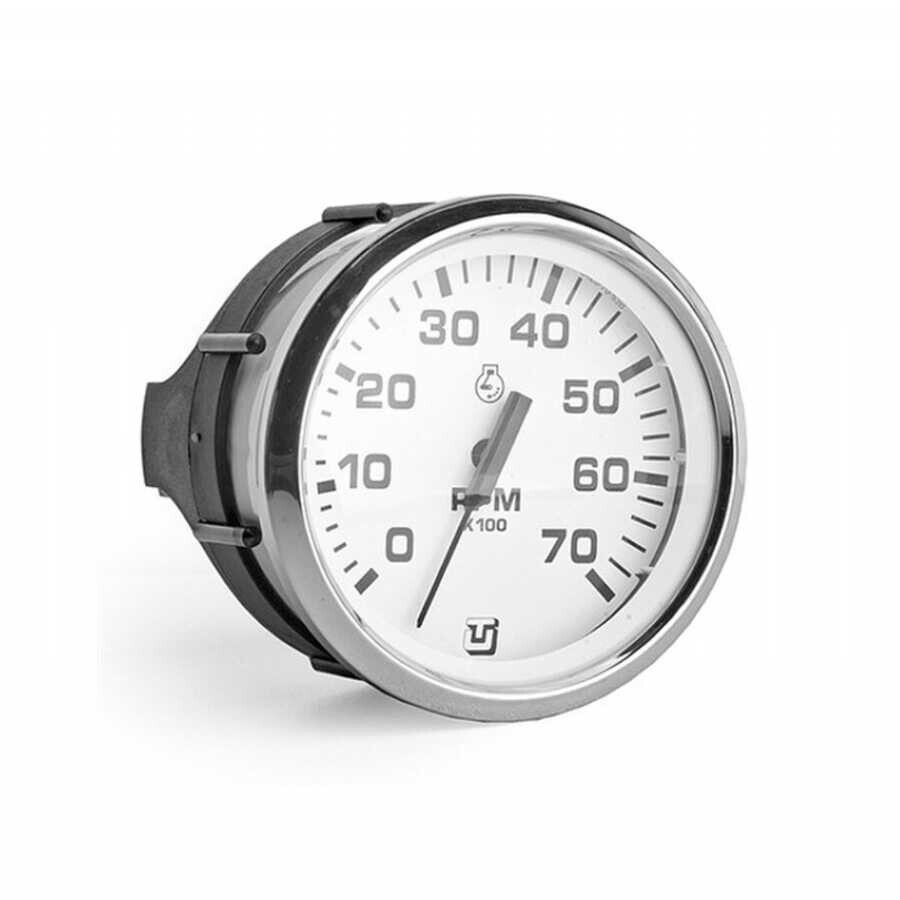 Uflex F08 Devir Göstergesi 0-7000 RPM Beyaz