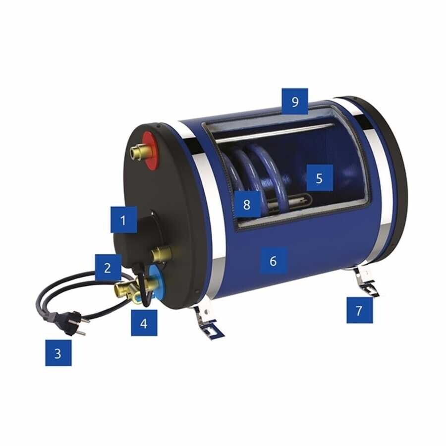 ATI Emaye Kaplı Çelik Boiler Su Isıtıcısı 220V