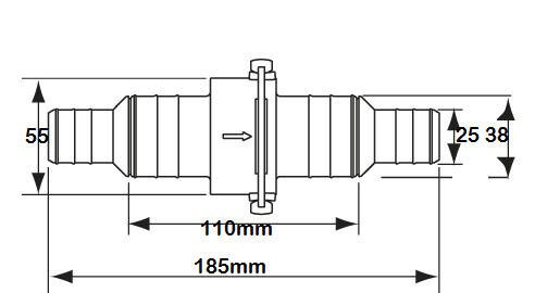 Plastimo Sintine Çekvalf 25/38mm