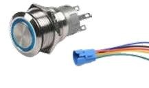 KROM BUTON LED  ON-OFF