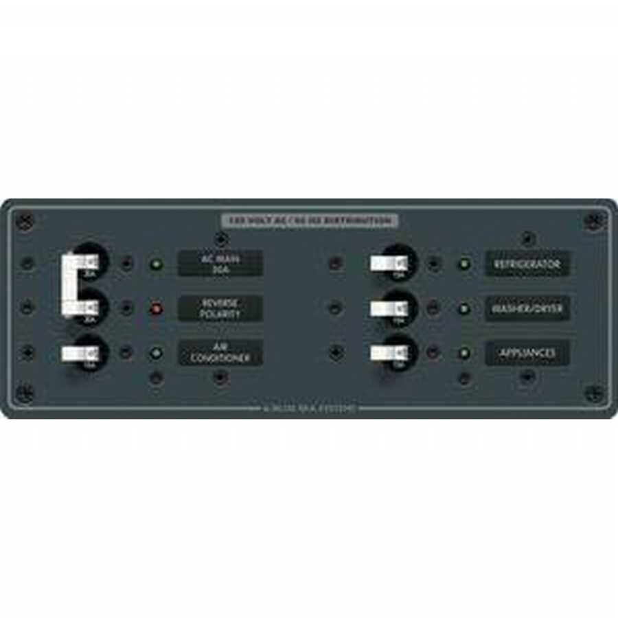Blue Sea Systems A.C. Ana + 4 Pozisyonlu Sigorta Paneli 230V AC