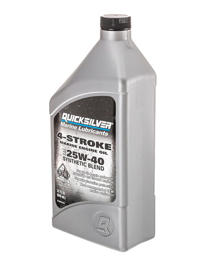 Quicksilver 25W-40 4 Zamanlı Sentetik Motor Yağı 1 Litre