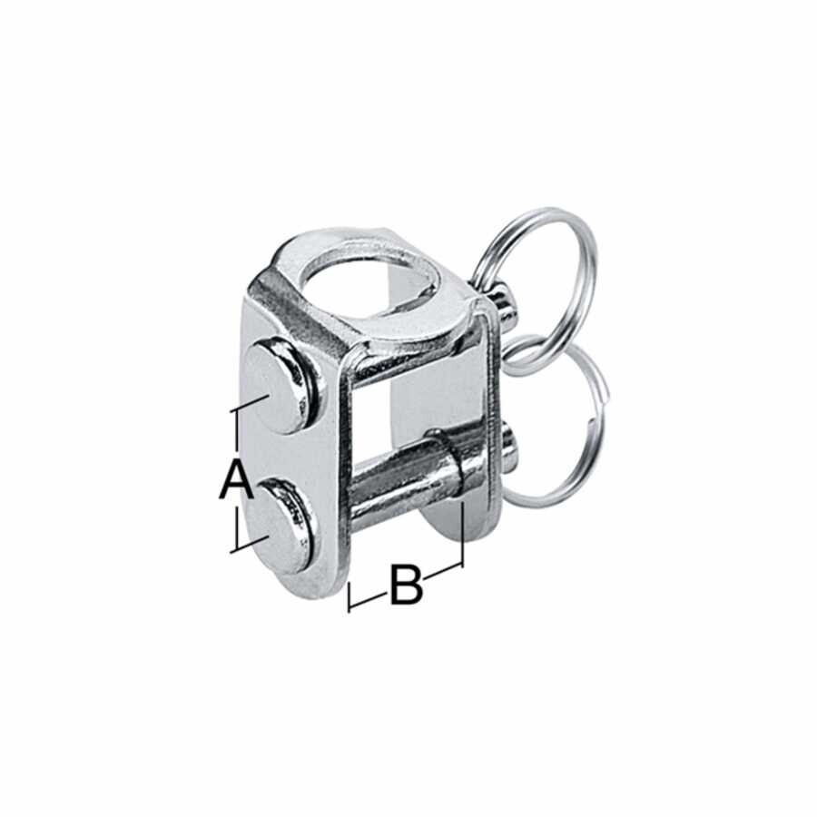 Harken Makaralar İçin Krom U Adaptör 5mm