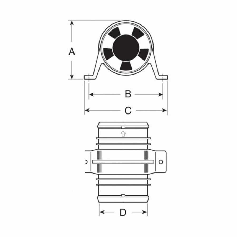 Attwood Blower Fan, Full Protected, Waterproof Motor