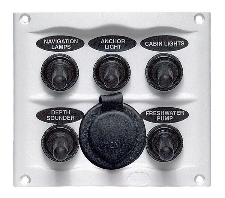 Bep Marine Serpinti Geçirmez 5 Switch + 12V Priz