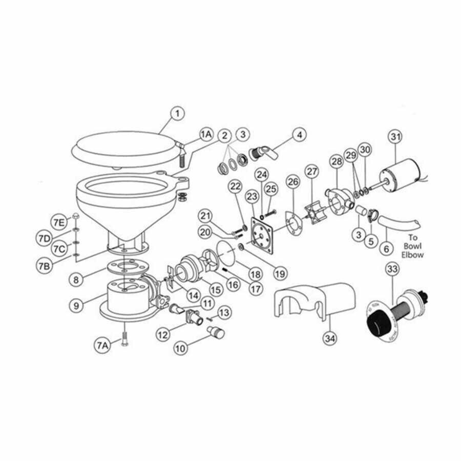 Jabsco Elektrikli Klasik Marin Tuvalet