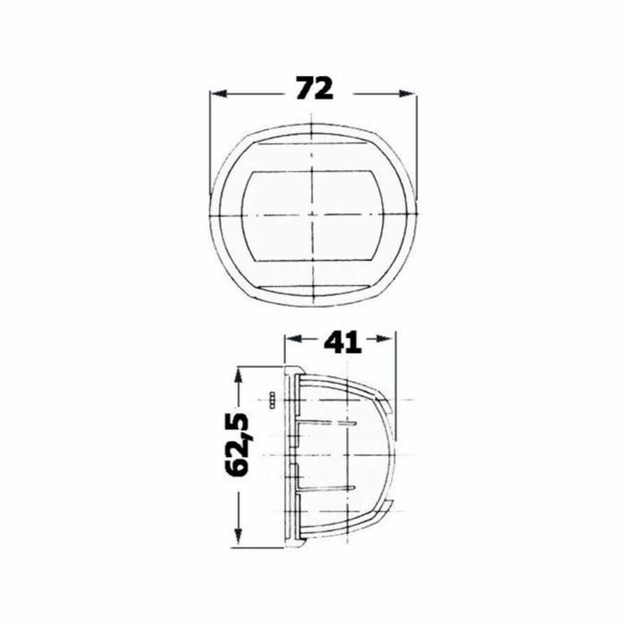 Osculati Compact 12 Seyir Fenerleri / Çelik Gövde