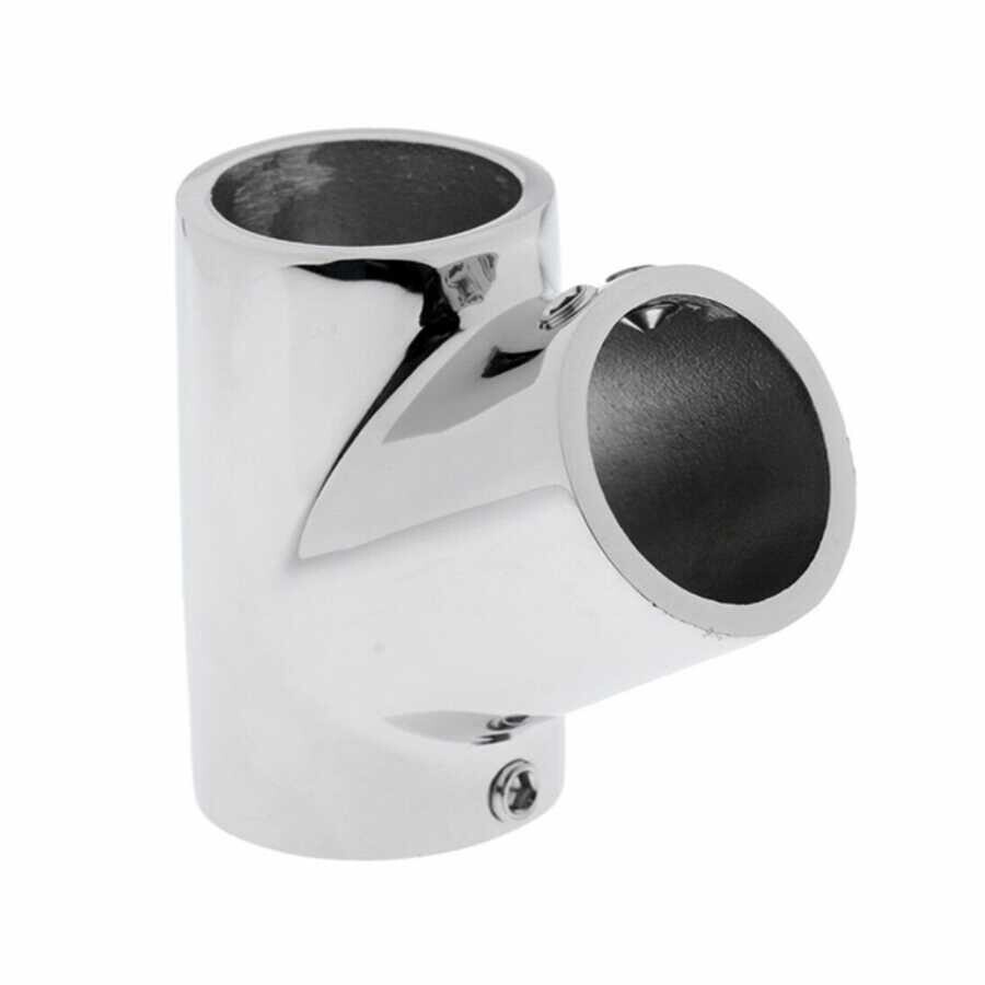 Vardavela intermediate part chrome connection T 60 degrees diameter 25mm